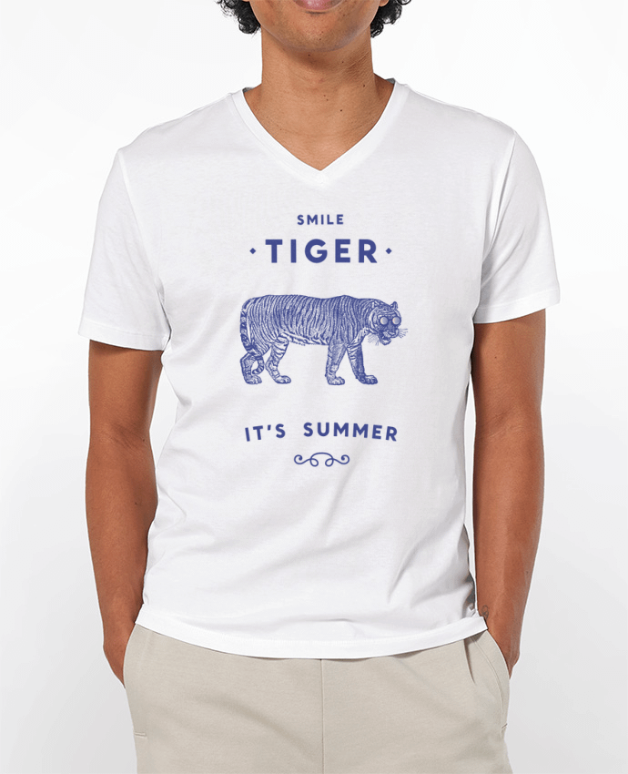 T-shirt homme Smile Tiger par Florent Bodart