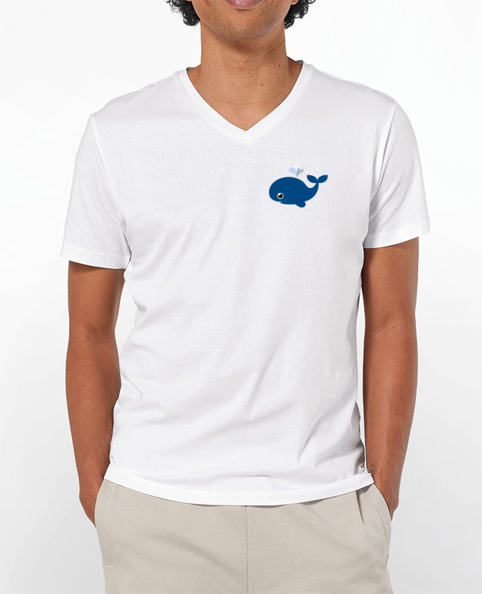 T-shirt homme Baleine coeur par WBang