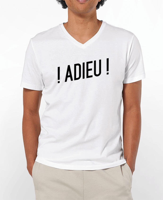 T-Shirt V-Neck Men 180g ! Adieu ! by tunetoo