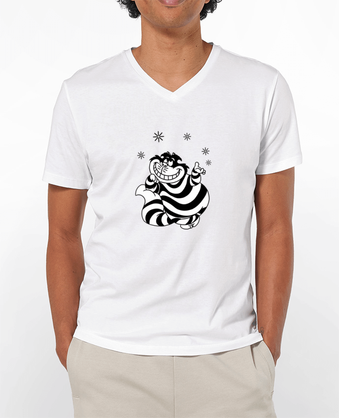T-shirt homme Cheshire cat par tattooanshort