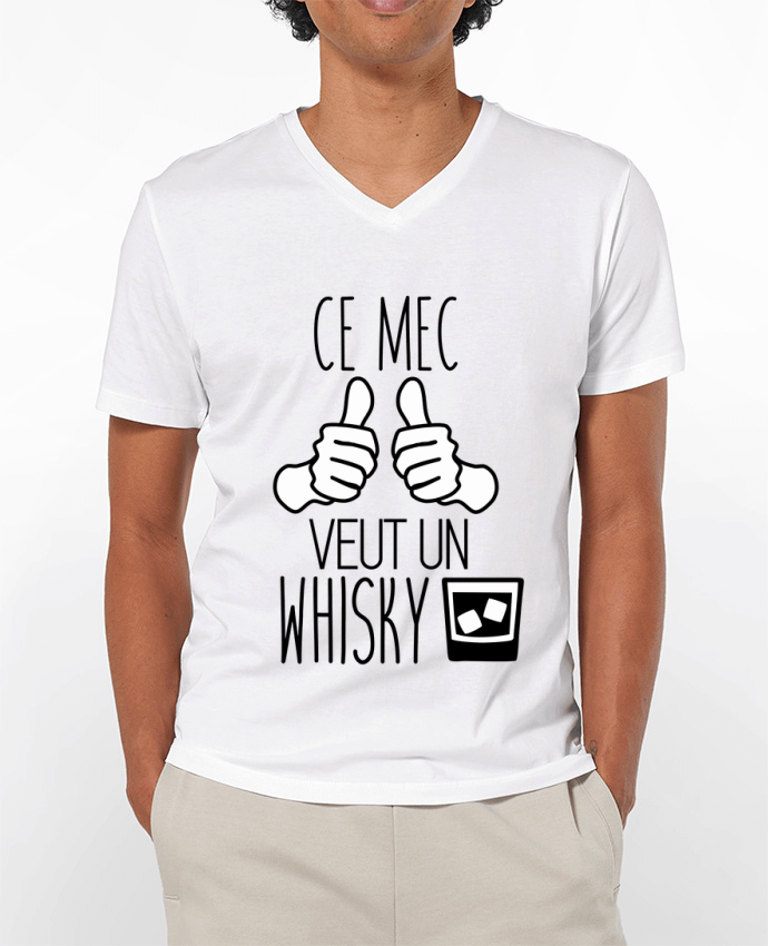 T-shirt homme Ce mec veut un whisky par Benichan