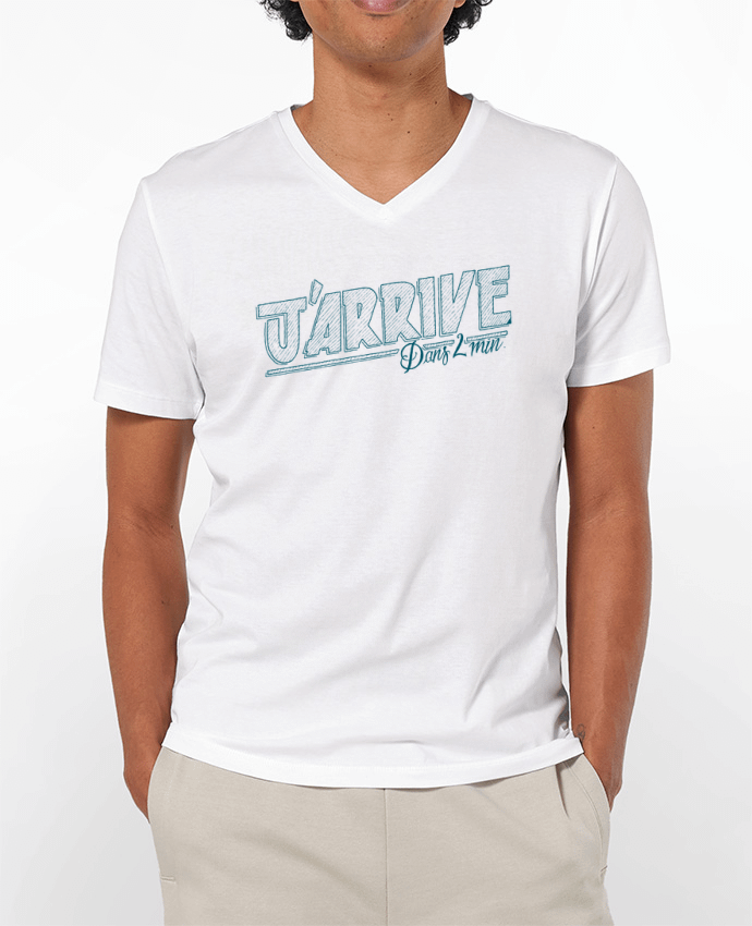T-shirt homme J'arrive dans 2 min par Promis