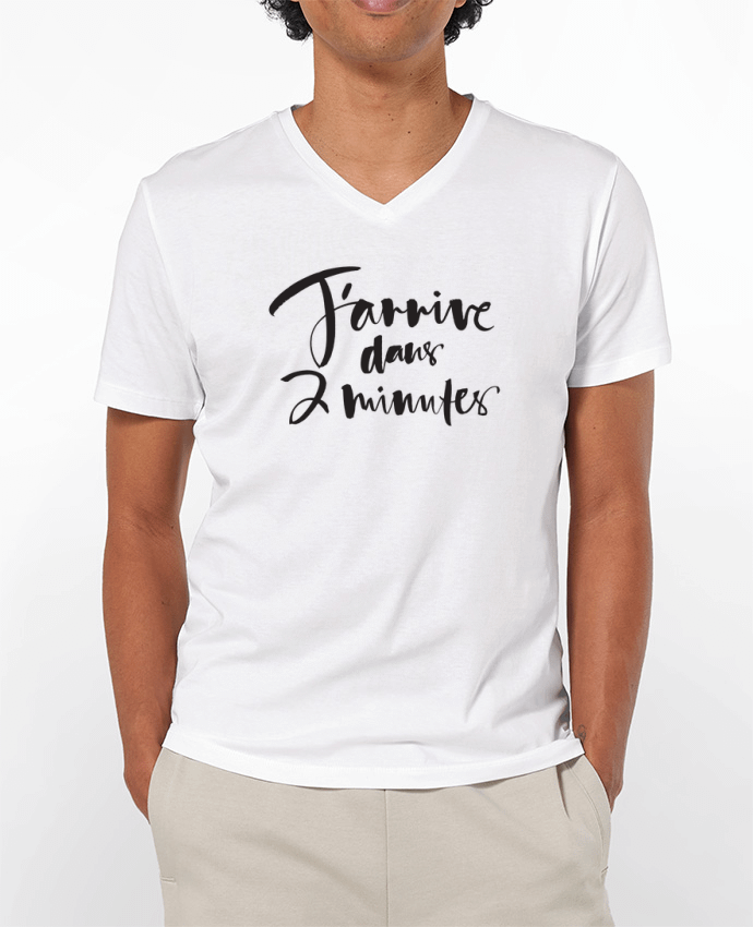 T-shirt homme J'arrive dans 2 minutes par Promis