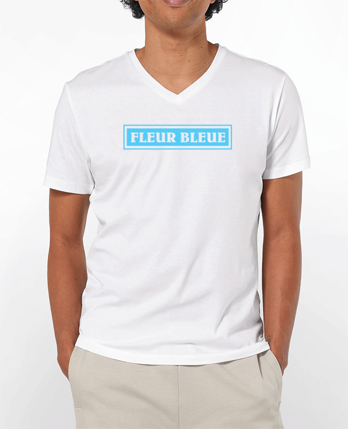 T-shirt homme Fleur bleue par tunetoo
