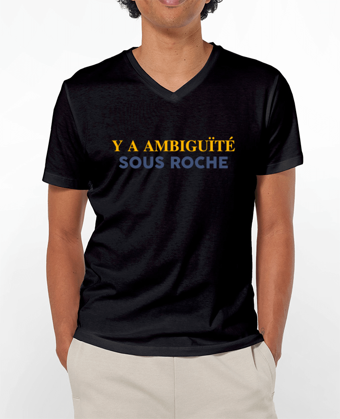 T-shirt homme Y'a ambiguïté sous roche par tunetoo