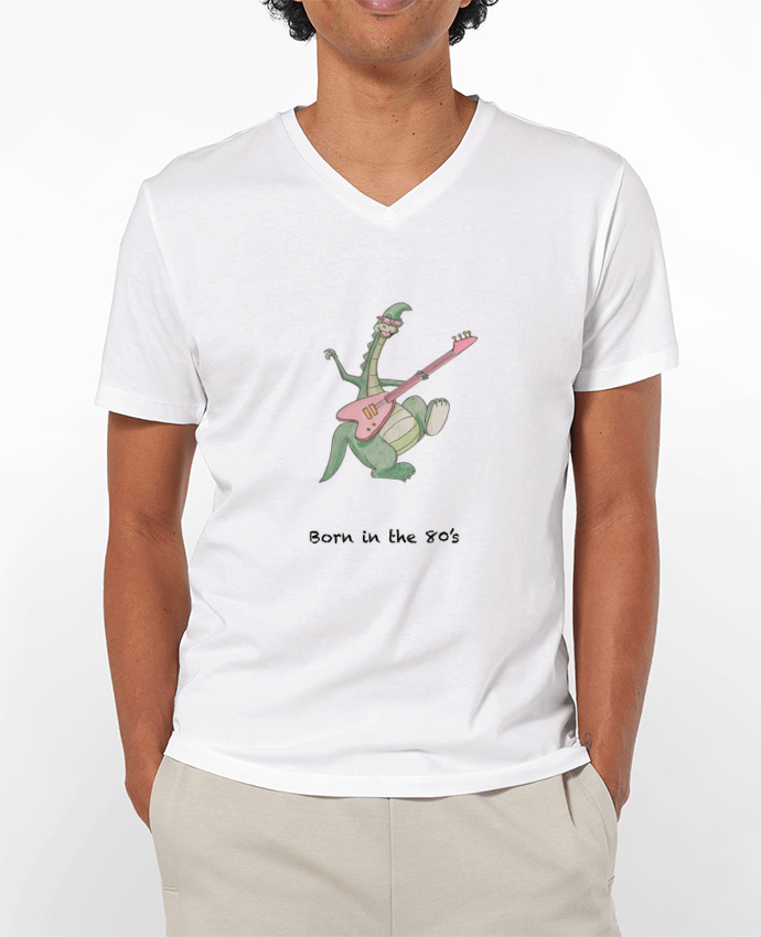 T-shirt homme BORN IN THE 80's par La Paloma
