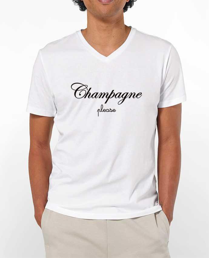 T-shirt homme Champagne Please par Freeyourshirt.com