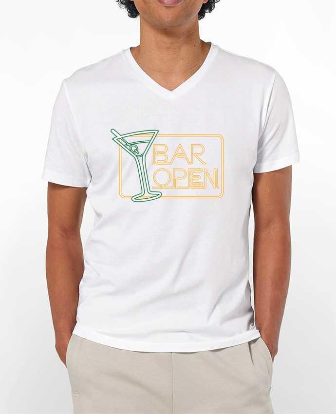 T-shirt homme Bar open par Freeyourshirt.com