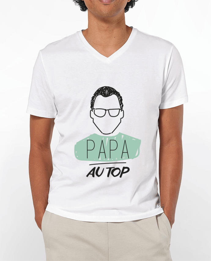 T-shirt homme DAD ON TOP / PAPA AU TOP par IDÉ'IN