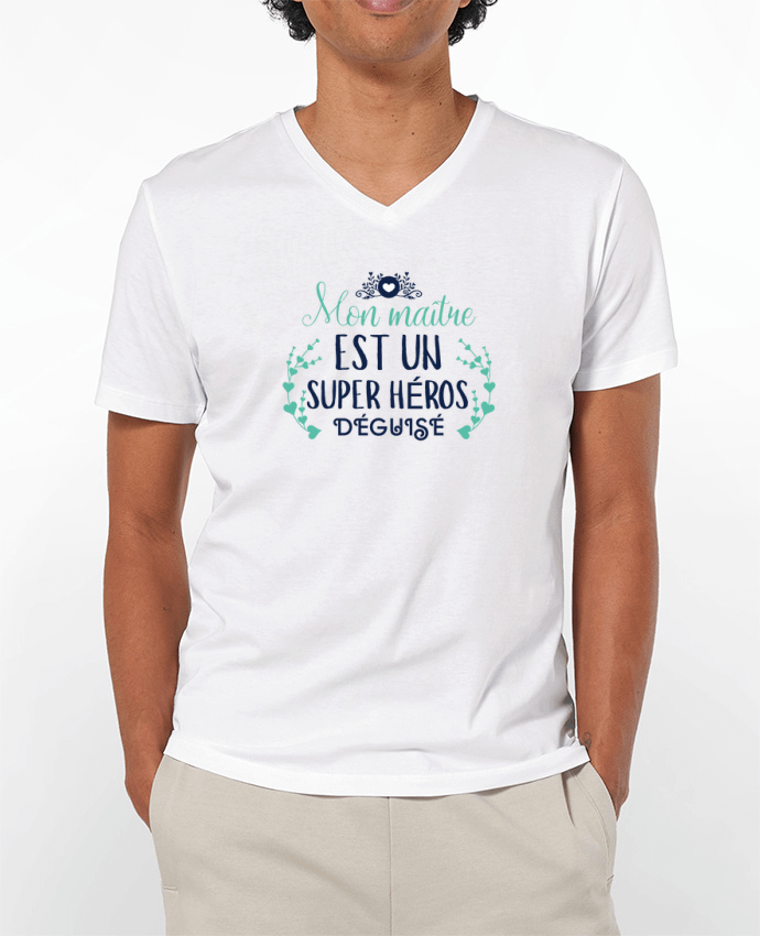 T-shirt homme Mon maître est un super héros déguisé par tunetoo