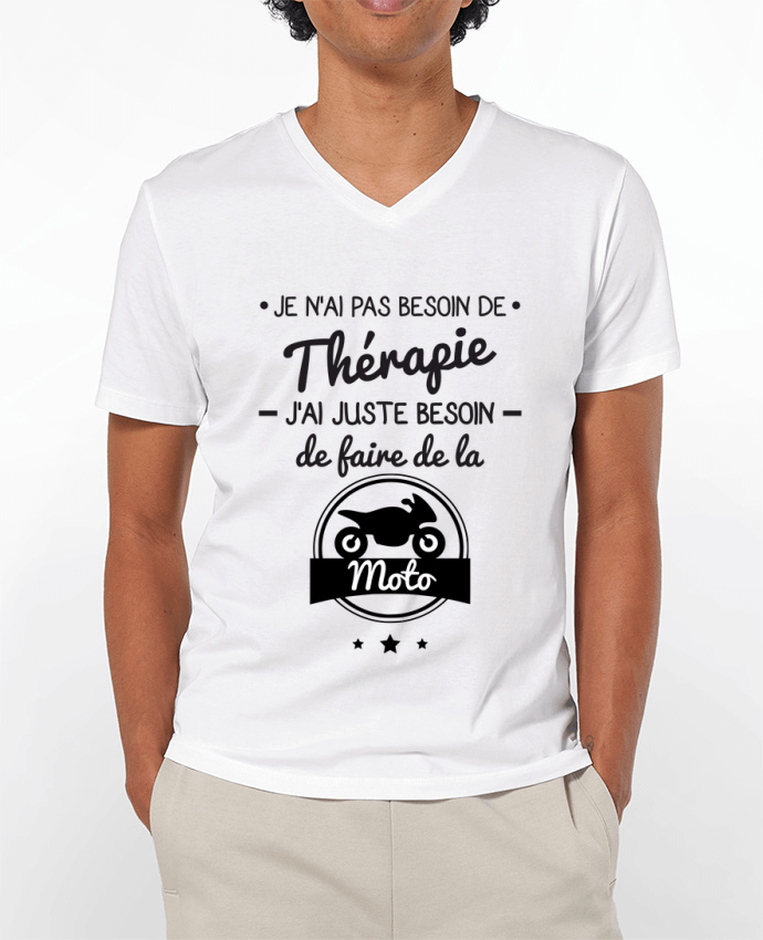 T-shirt homme J'ai juste besoin de ma moto, tee shirt moto, motard par Benichan