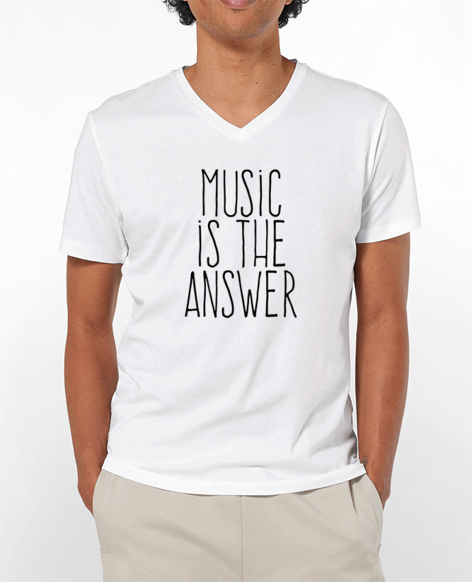 T-shirt homme Music is the answer par justsayin