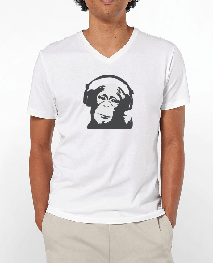 T-shirt homme DJ monkey par justsayin