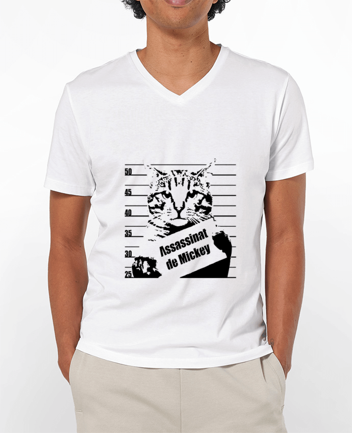 T-shirt homme Chat wanted par Graff4Art
