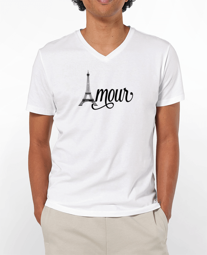 T-shirt homme Amour Tour Eiffel - Paris par justsayin