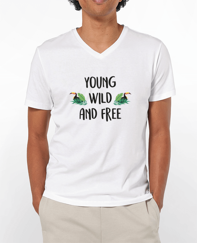 T-shirt homme Young, Wild and Free par IDÉ'IN