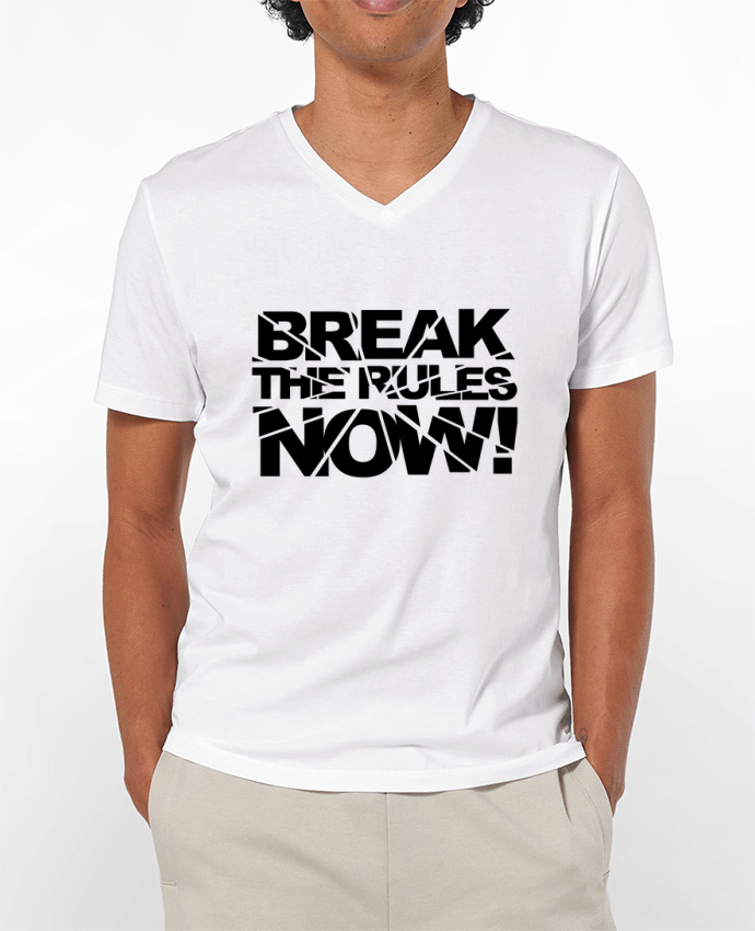 T-shirt homme Break The Rules Now ! par Freeyourshirt.com