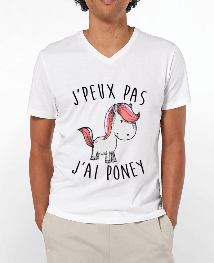 T-shirt homme Je peux pas j'ai poney par FRENCHUP-MAYO
