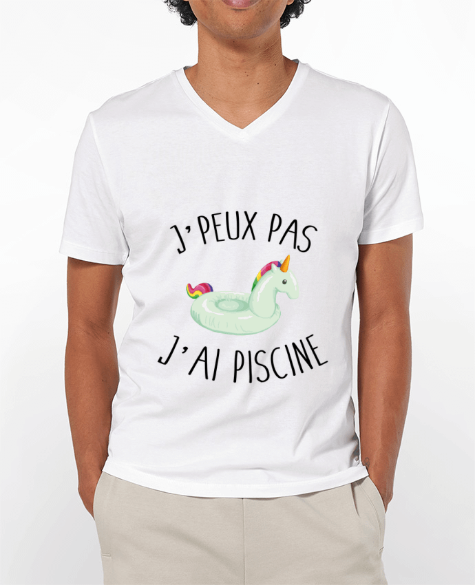 T-shirt homme Je peux pas j'ai piscine par FRENCHUP-MAYO