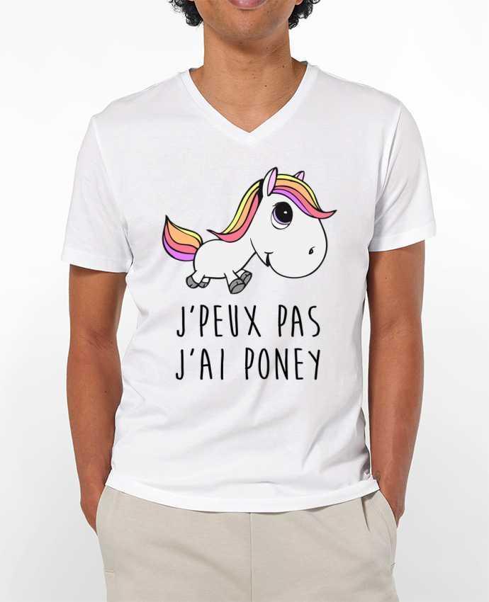T-shirt homme Je peux pas j'ai poney par FRENCHUP-MAYO