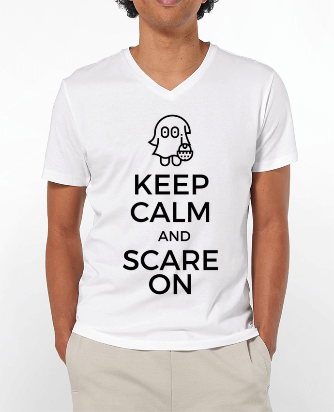 T-shirt homme Keep Calm and Scare on little Ghost par tunetoo