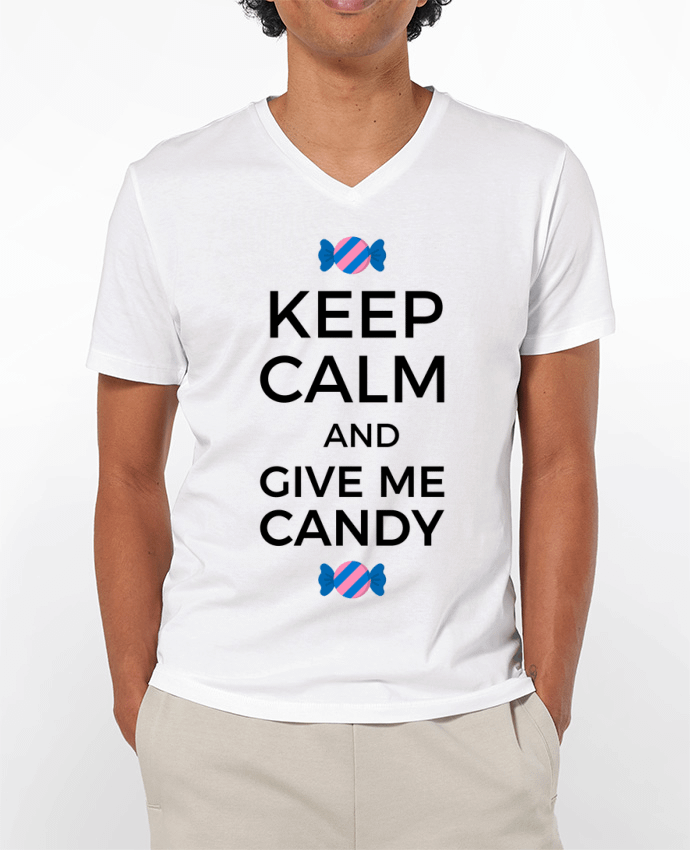 T-shirt homme Keep Calm and give me candy par tunetoo