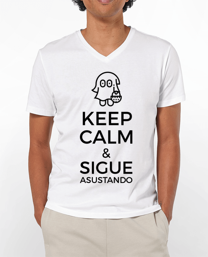 T-shirt homme Keep Calm and Sigue Asustando par tunetoo