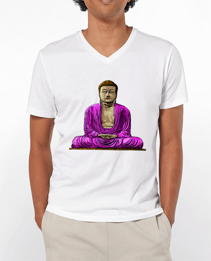 T-Shirt V-Neck Men 180g Bouddha Pop by Numartis
