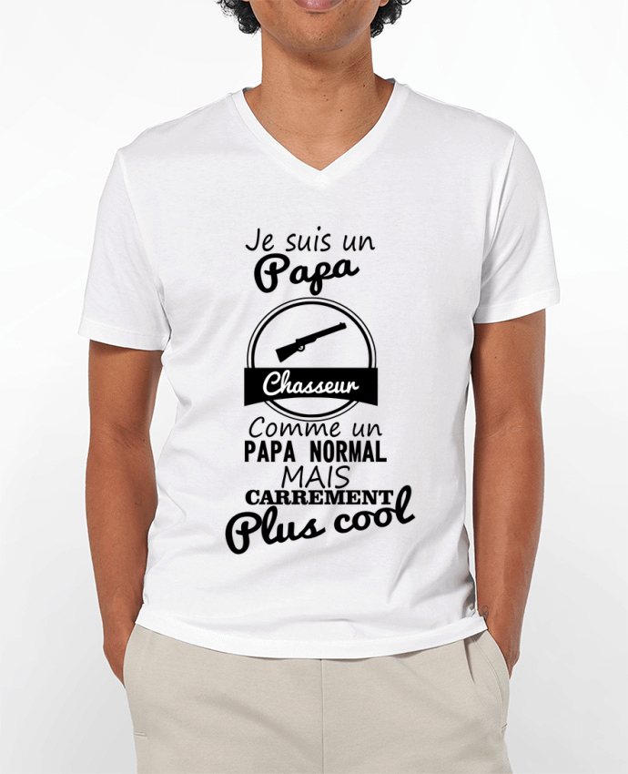 T-shirt homme Je suis un papa chasseur comme un papa normal mais carrément plus cool par Benichan