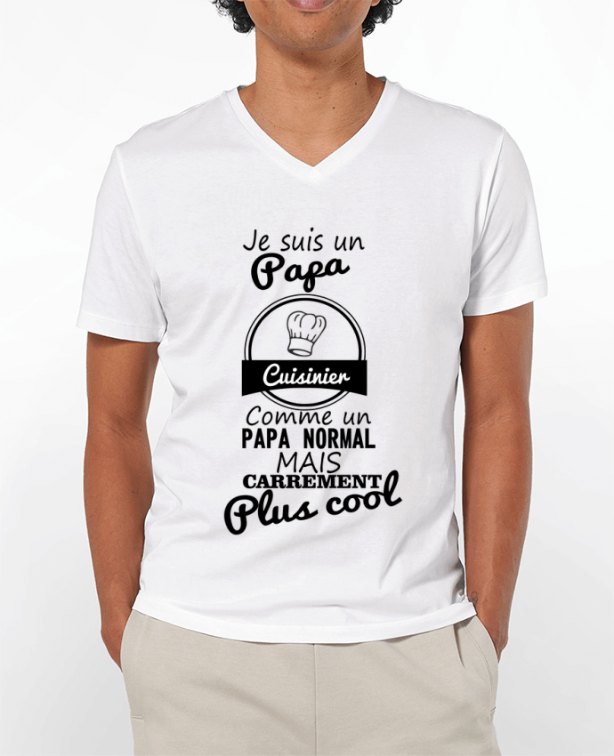T-shirt homme Je suis un papa cuisinier comme un papa normal mais carrément plus cool par Benichan