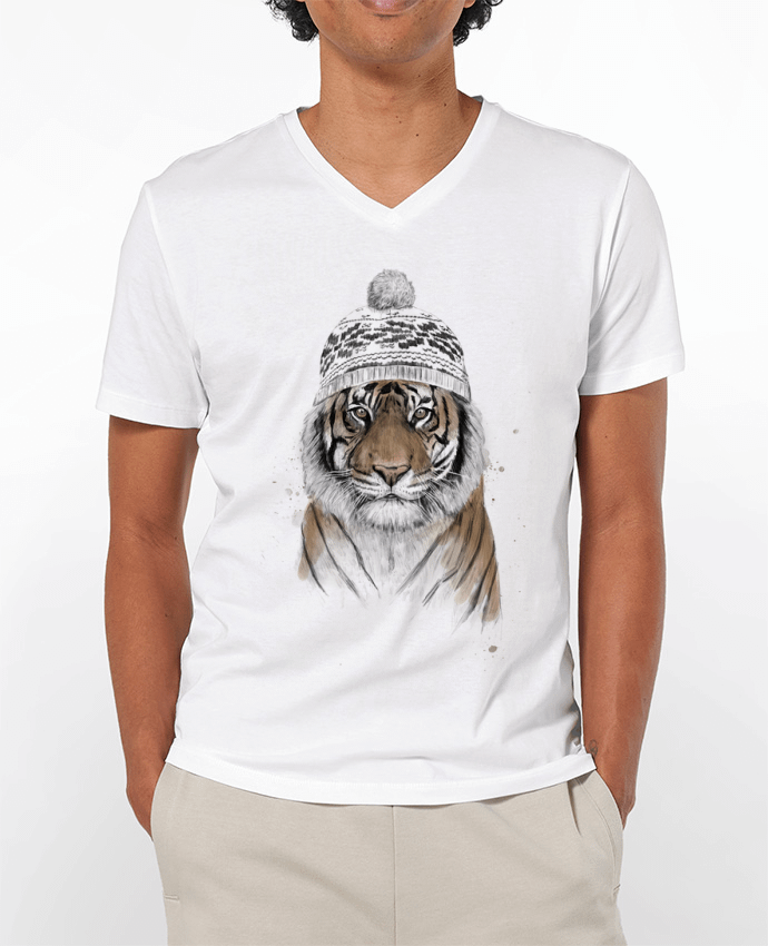 T-shirt homme Siberian tiger par Balàzs Solti