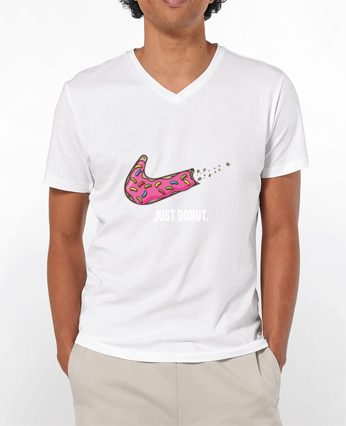 T-Shirt V-Neck Men 180g Just Donut by Rustic