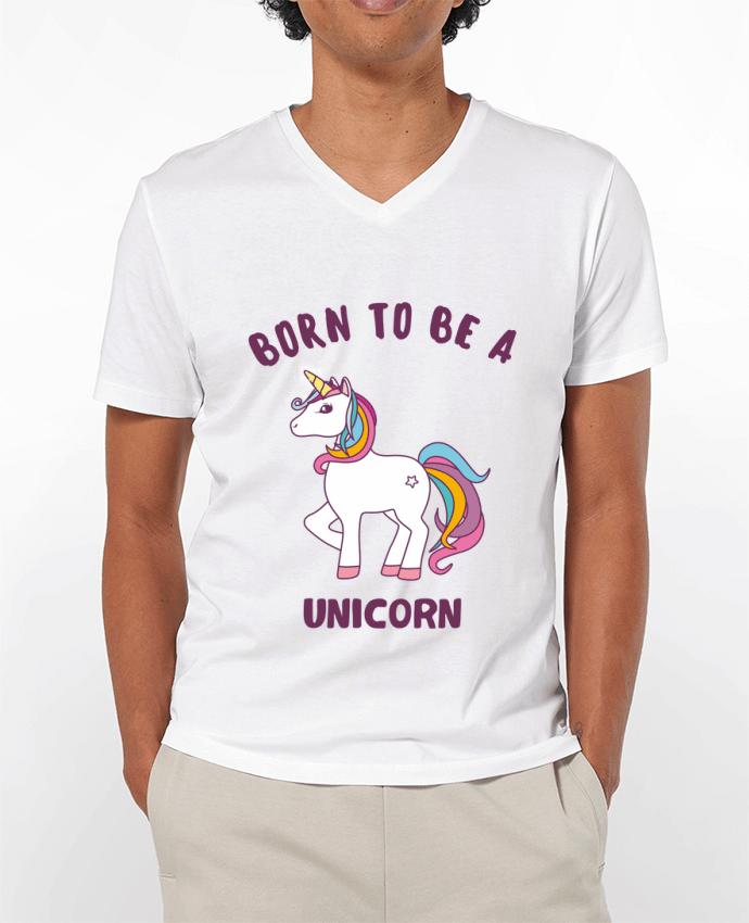 T-shirt homme Born to be a unicorn par Bichette