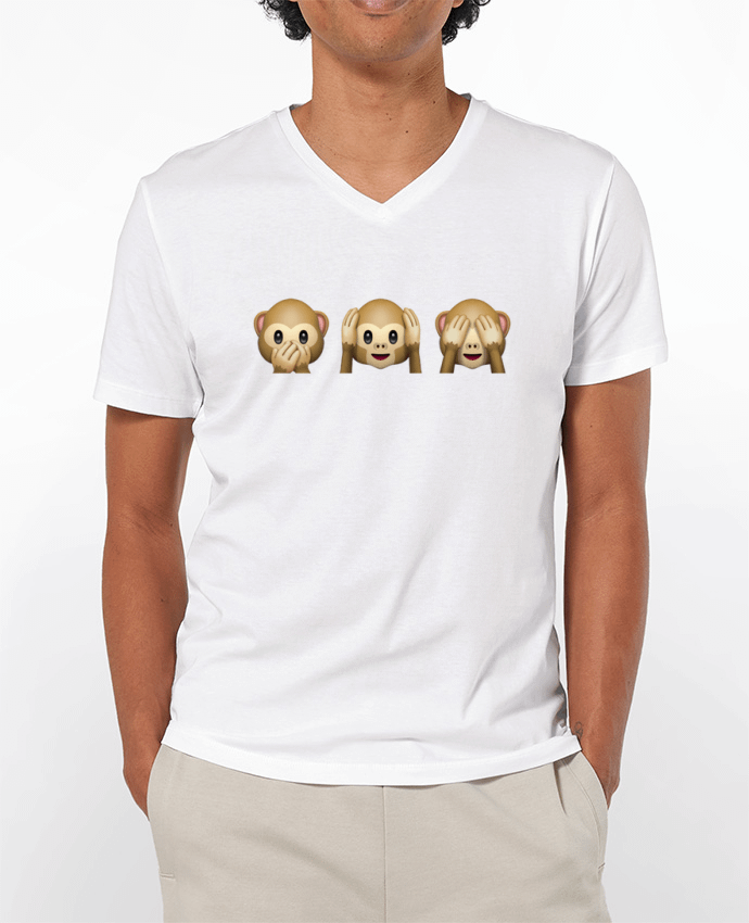 T-shirt homme Three monkeys par Bichette