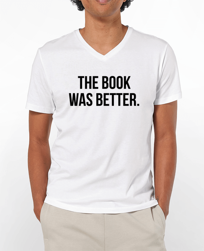 T-shirt homme The book was better. par Bichette