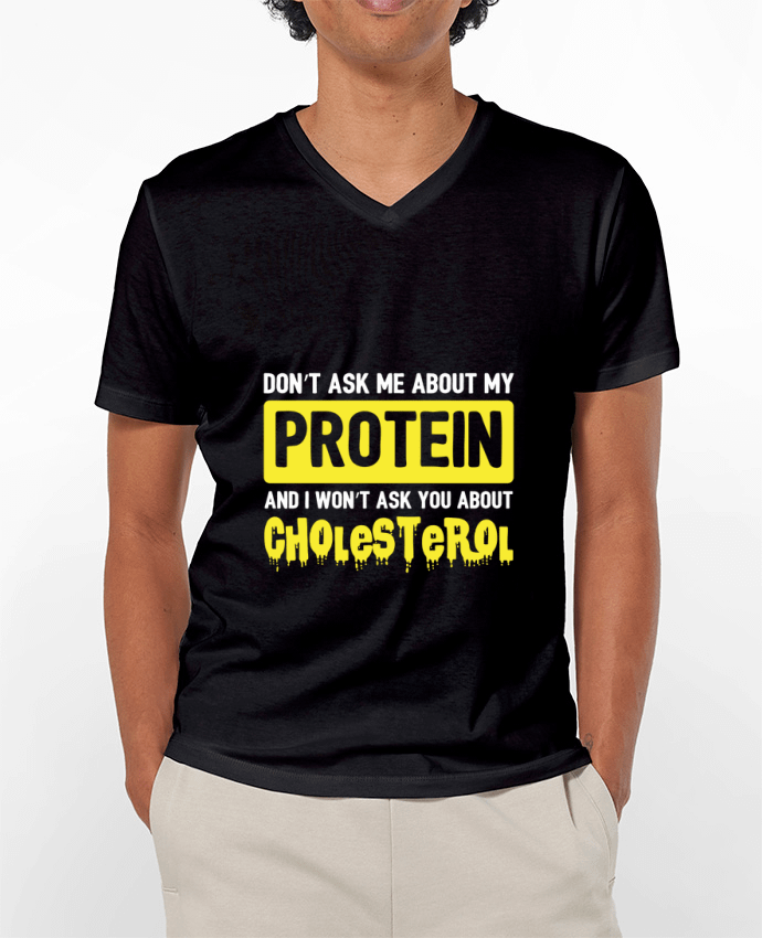 T-shirt homme Protein cholesterol par Bichette