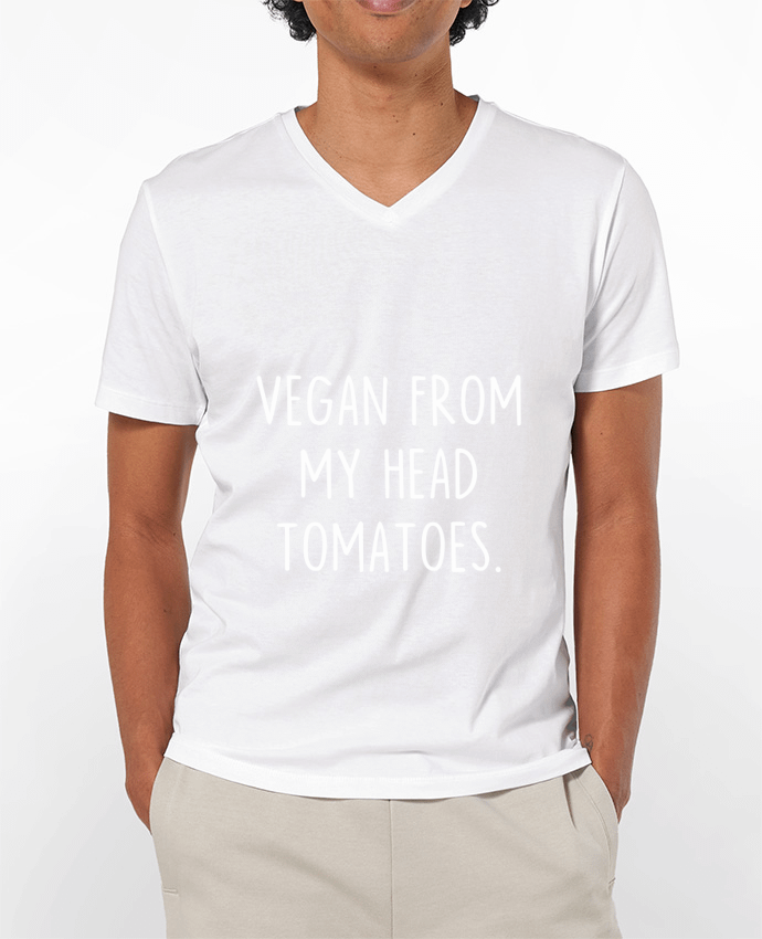 T-shirt homme Vegan from my head tomatoes. par Bichette