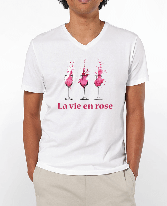 T-shirt homme La vie en rosé par tunetoo