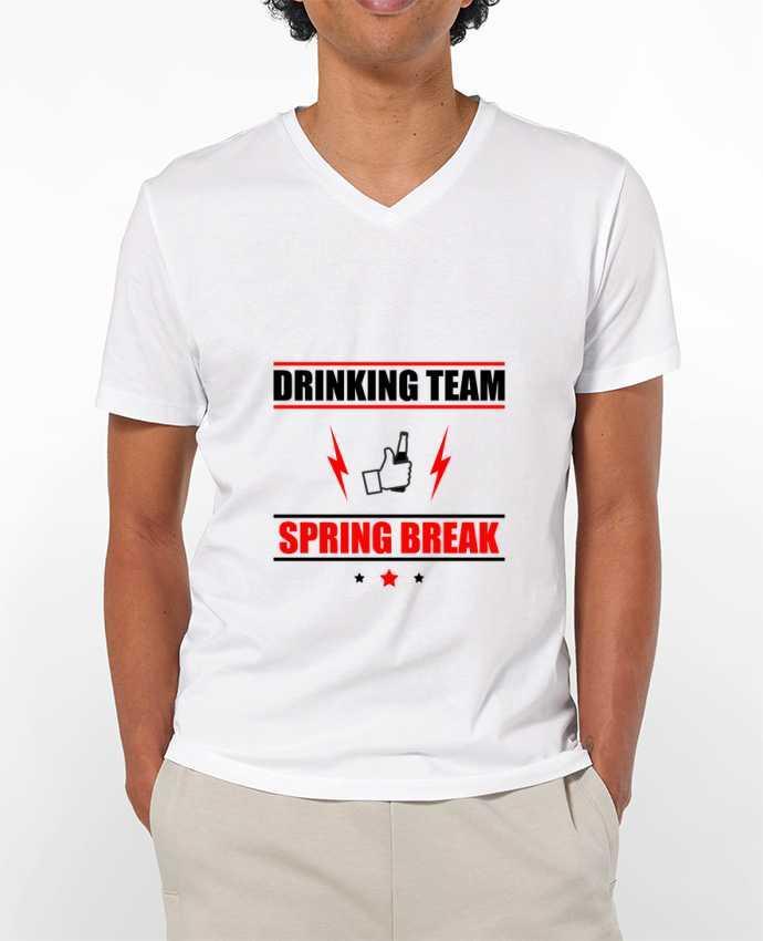 T-shirt homme Drinking Team Spring Break par Benichan