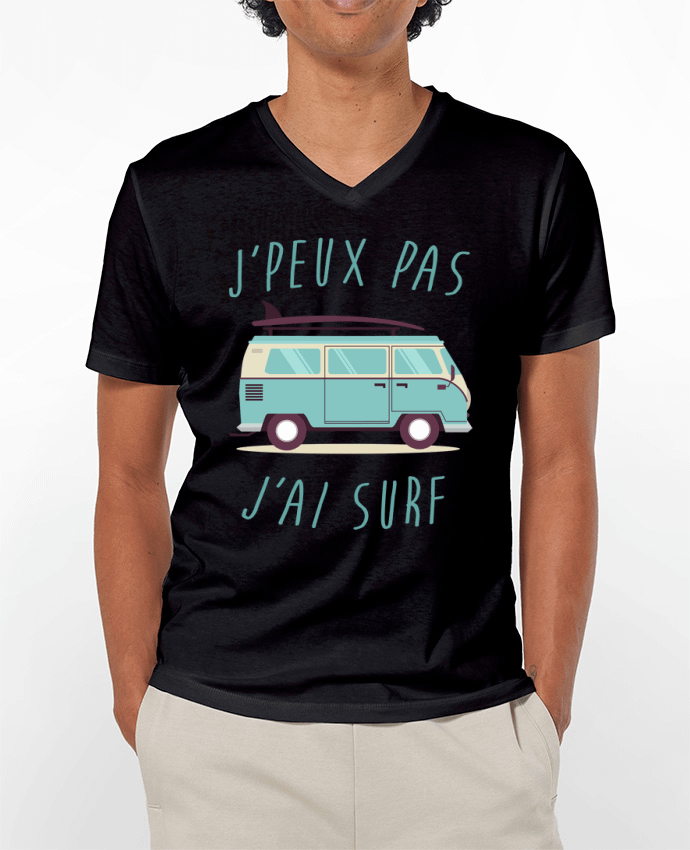 T-shirt homme Je peux pas j'ai surf par FRENCHUP-MAYO