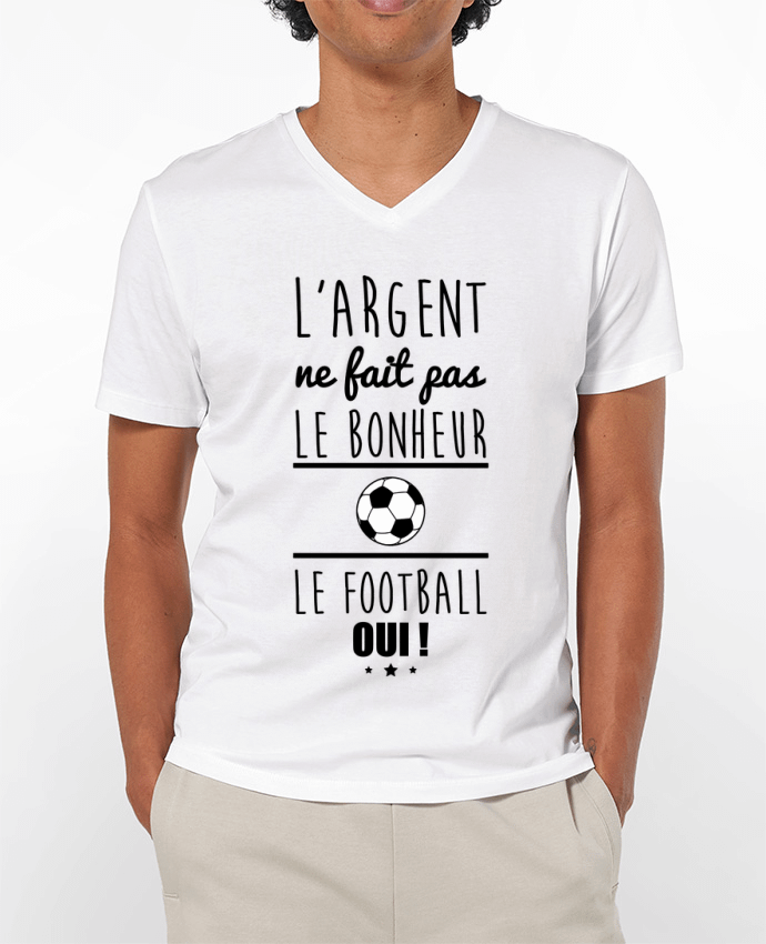 T-shirt homme L'argent ne fait pas le bonheur le football oui ! par Benichan