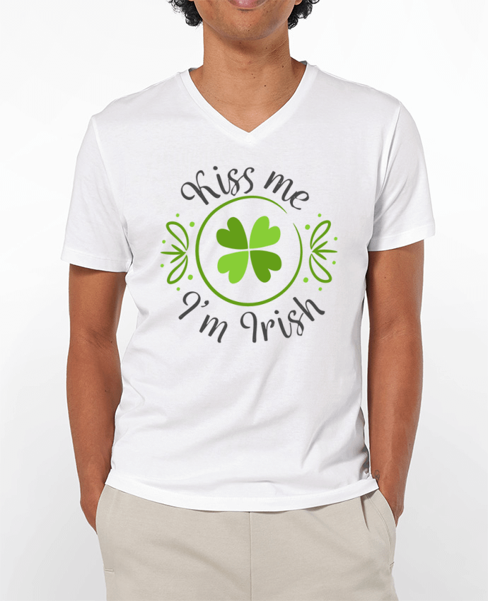 T-shirt homme Kiss me I'm Irish par tunetoo