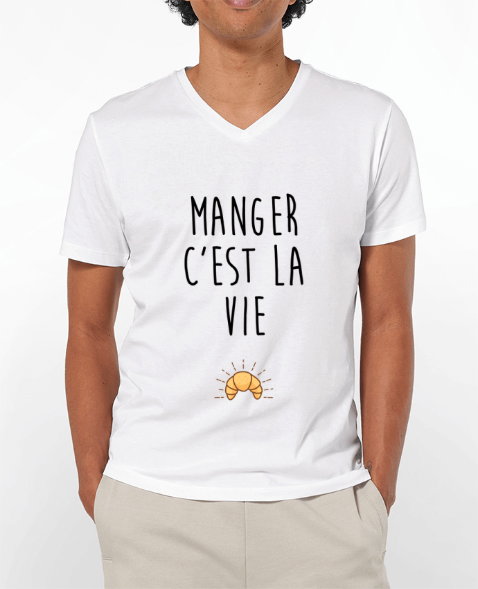 T-shirt homme Manger c'est la vie par tunetoo