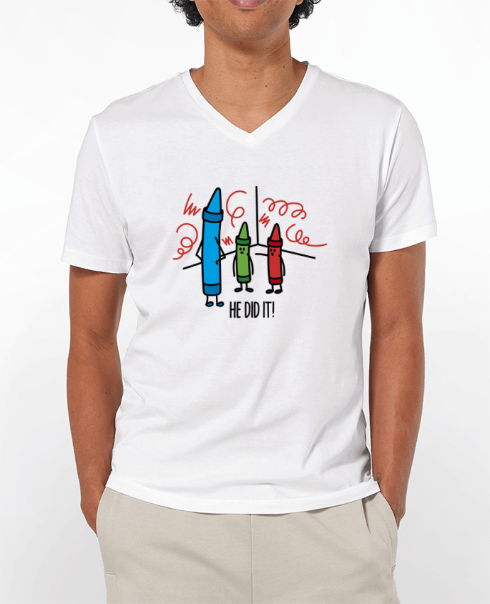 T-shirt homme He did it par LaundryFactory