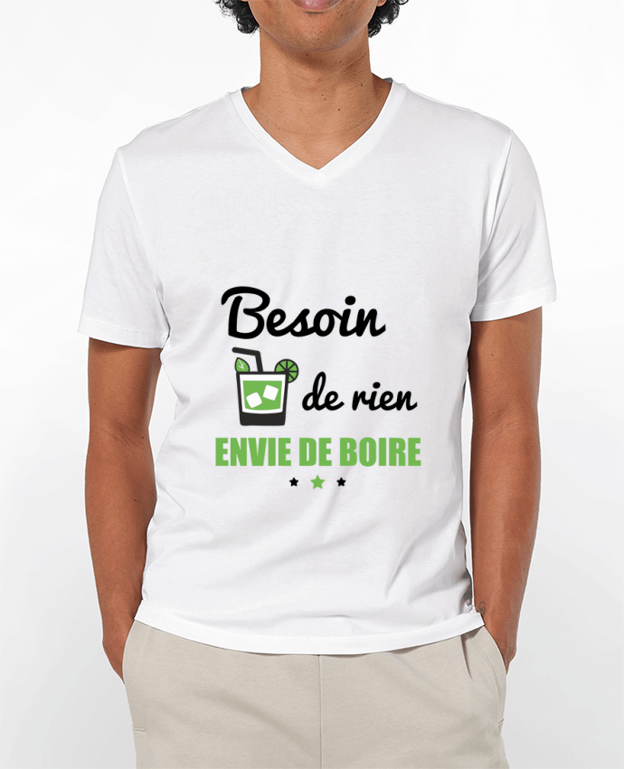 T-shirt homme Besoin de rien, envie de boire par Benichan