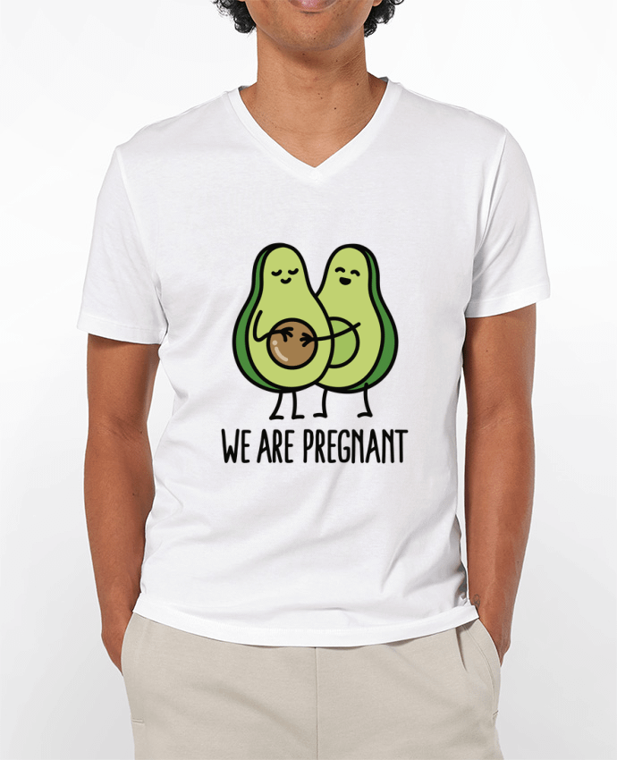 T-shirt homme Avocado we are pregnant par LaundryFactory