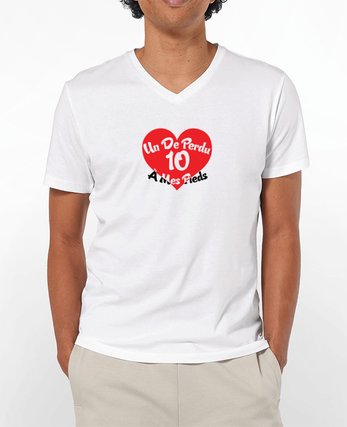 T-shirt homme Un de perdu et 10 à mes pieds par tunetoo