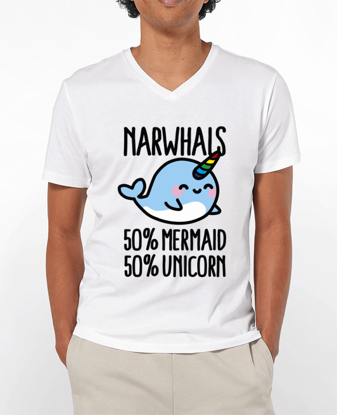 T-shirt homme NARWHALS MERMAID UNICORN par LaundryFactory