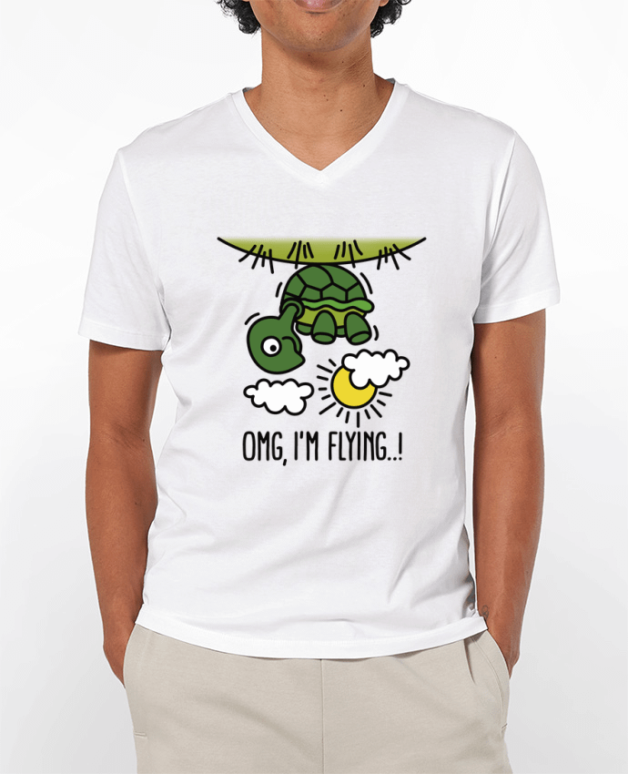 T-shirt homme OMG IM FLYING par LaundryFactory