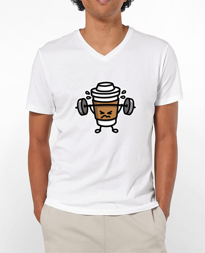 T-shirt homme STRONG COFFEE SMALL par LaundryFactory